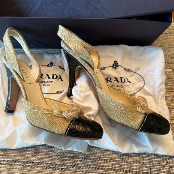 PRADA Sling Back EU 36 heels - Picture 3 of 4